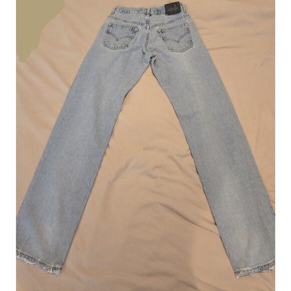 Vintage 90s Levi's Silvertab Loose Fit Denim Blue Jean Size Womens 3L Light Wash - Picture 4 of 9